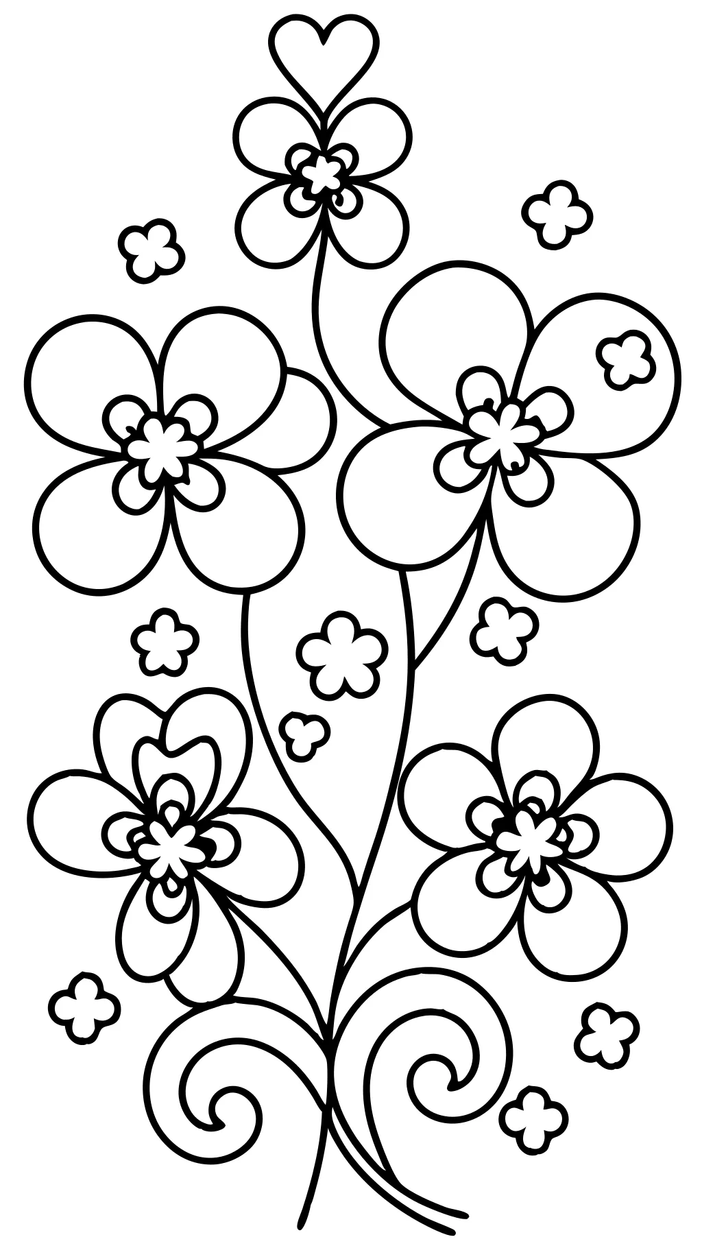 shamrocks coloring pages